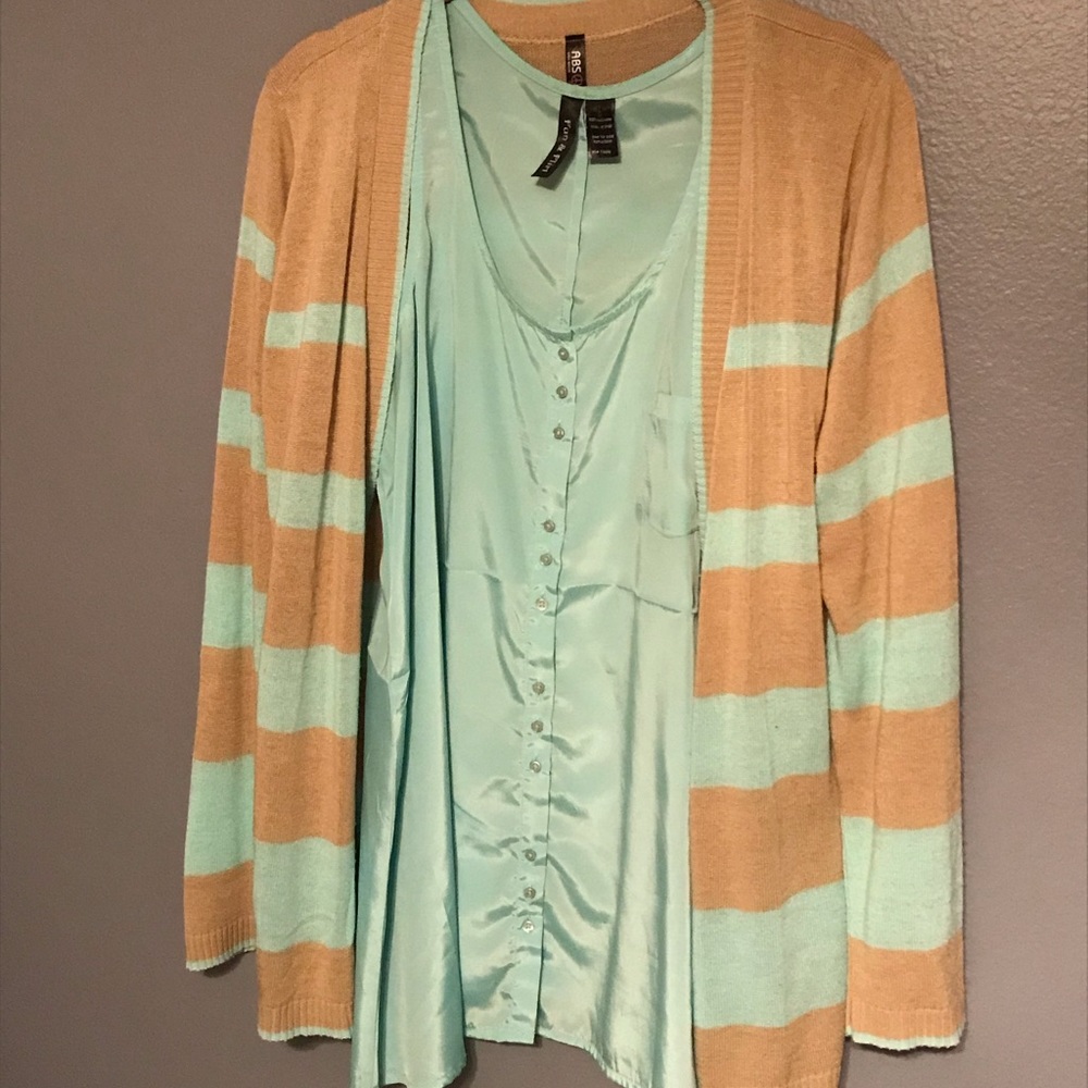 Cardigan and racer back set